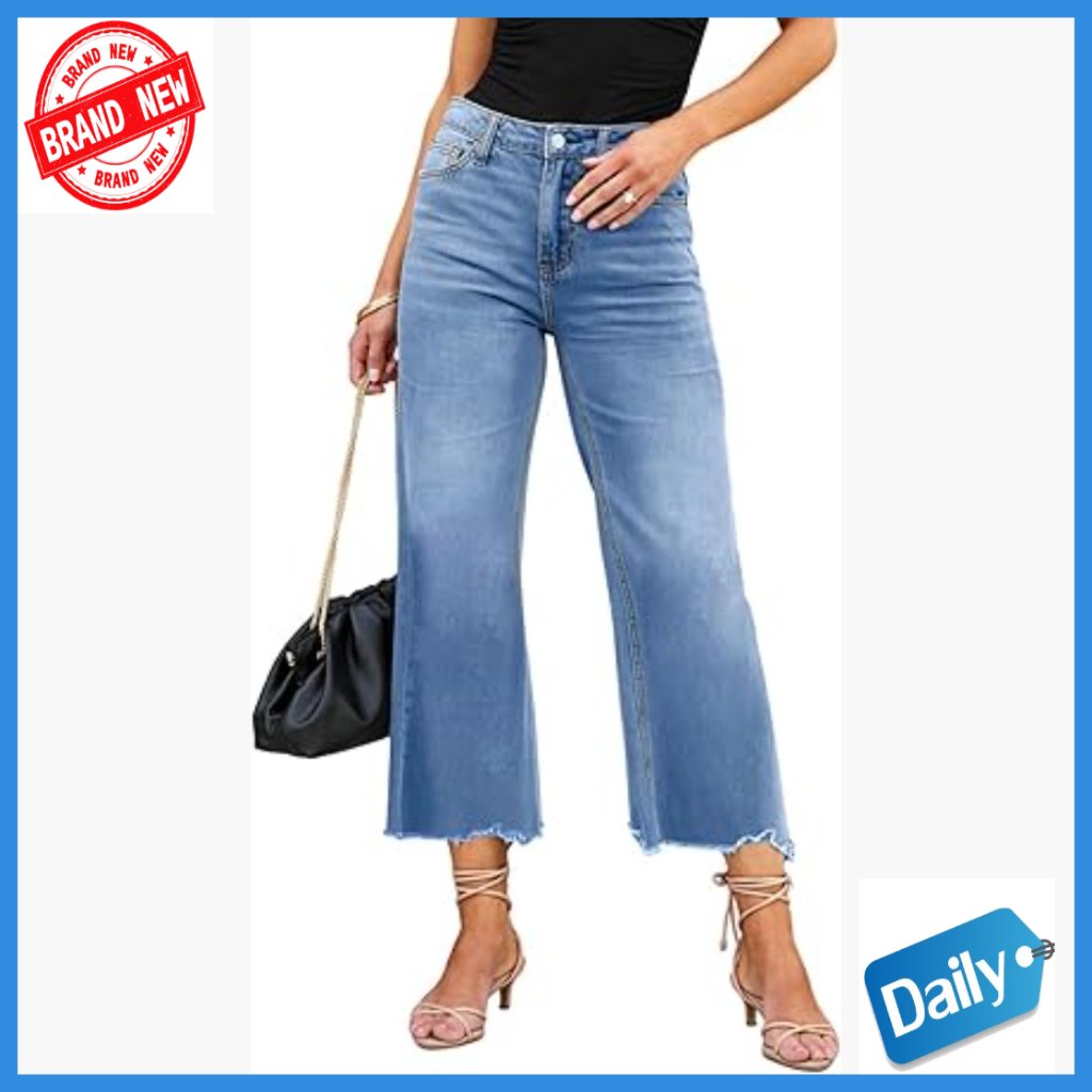 High Waisted Flare Jeans Stretch Denim Bell Bottom Pants Women's